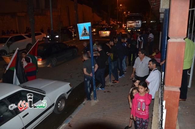   كفرقاسم - فيديو : الالاف في مظاهرة الغضب القسماوي لدخول وزير المعارف ومواجهات واصابات في مدخل البلدة مع الشرطة 